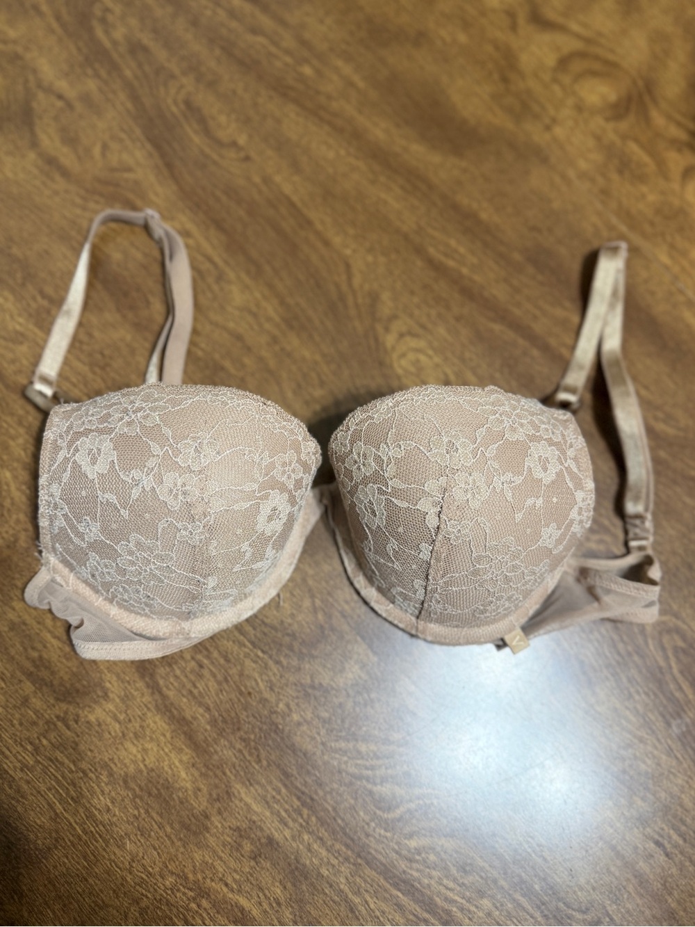 Victoria's Secret Light Nude Lace Bra